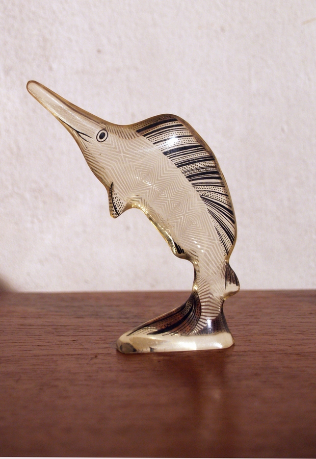 Abraham Palatnik lucite animals elephant swordfish owl - 050design